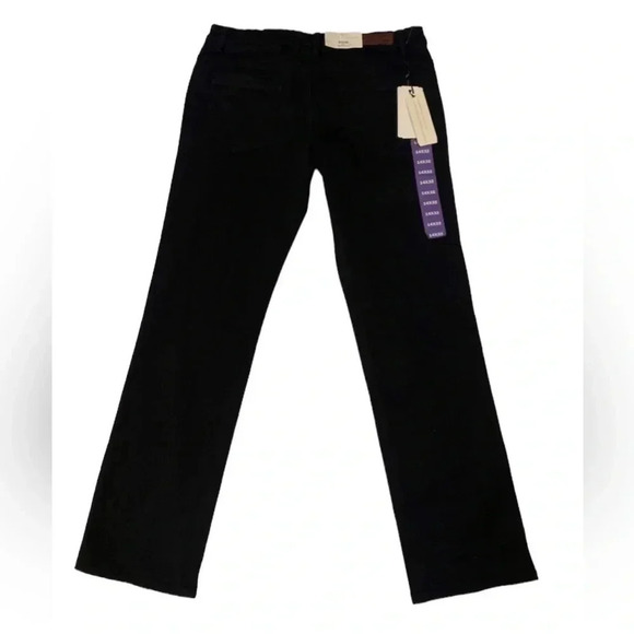 Parasuco 2016 Mid Rise Straight Leg Stretchy Black Size 14 - Picture 1 of 9